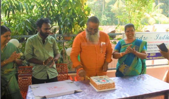 Participants sharing a celebratory moment at CADRE-India