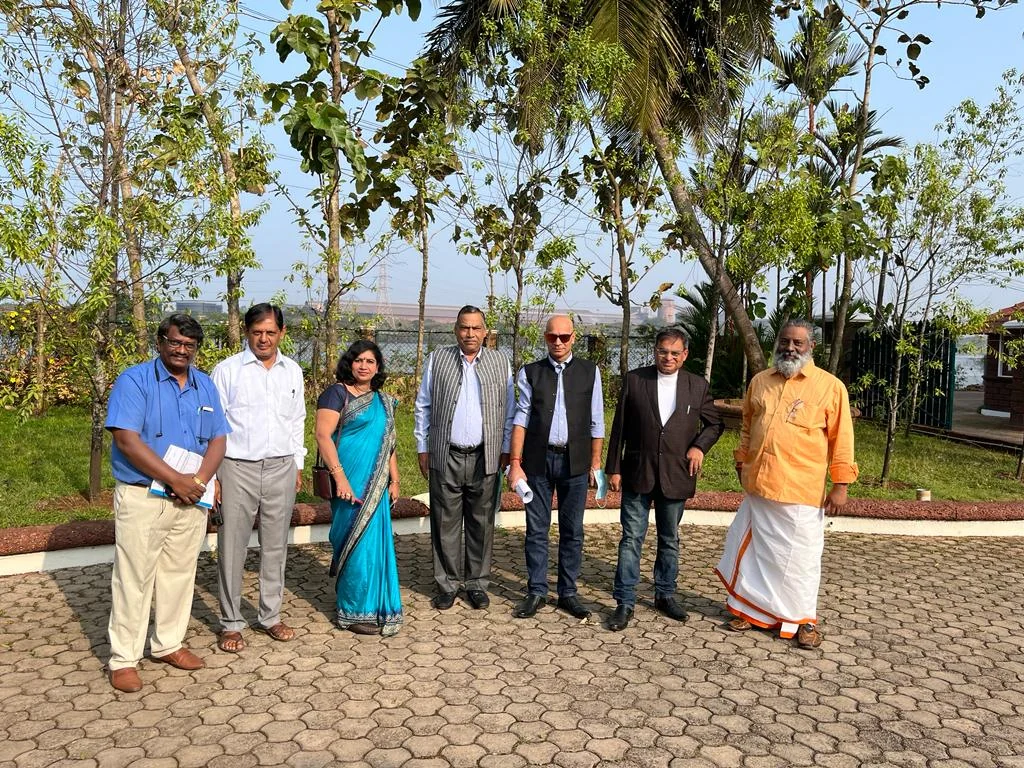 Visitors and CADRE-India representatives gathered outdoors